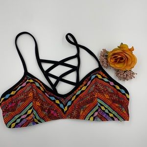 The Bikini Lab Tribal Print Bikini top. Sz. S